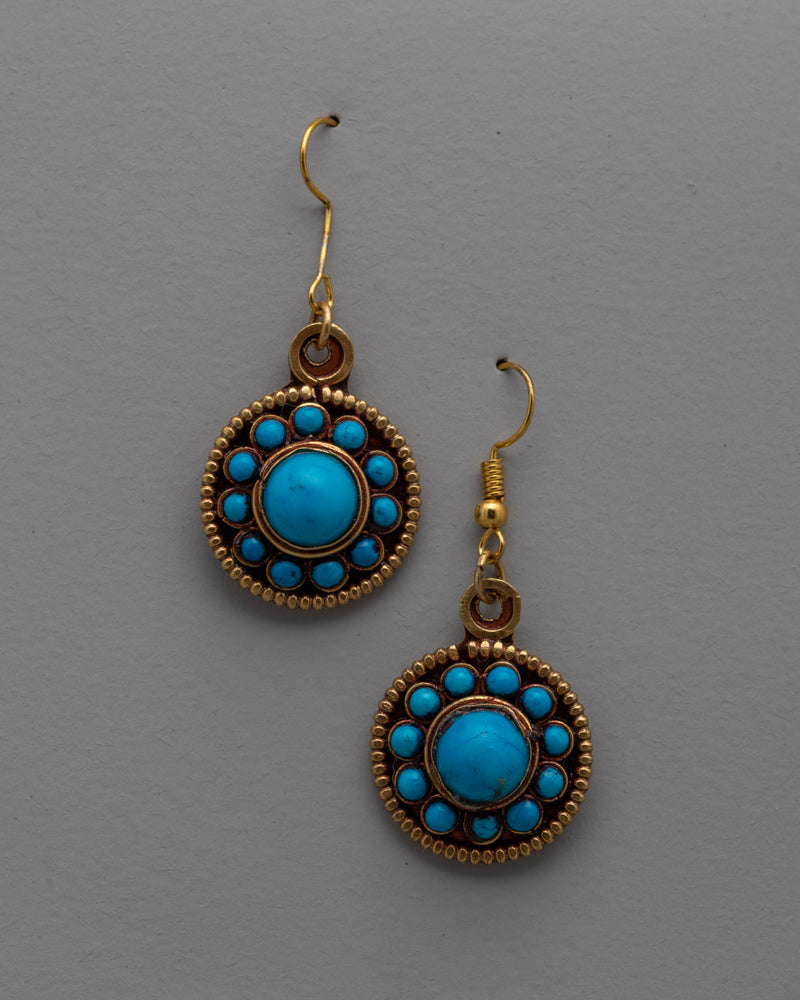 Turquoise and Gold Earrings | Elegant Jewelry for Everyday Wear and Special Occasions