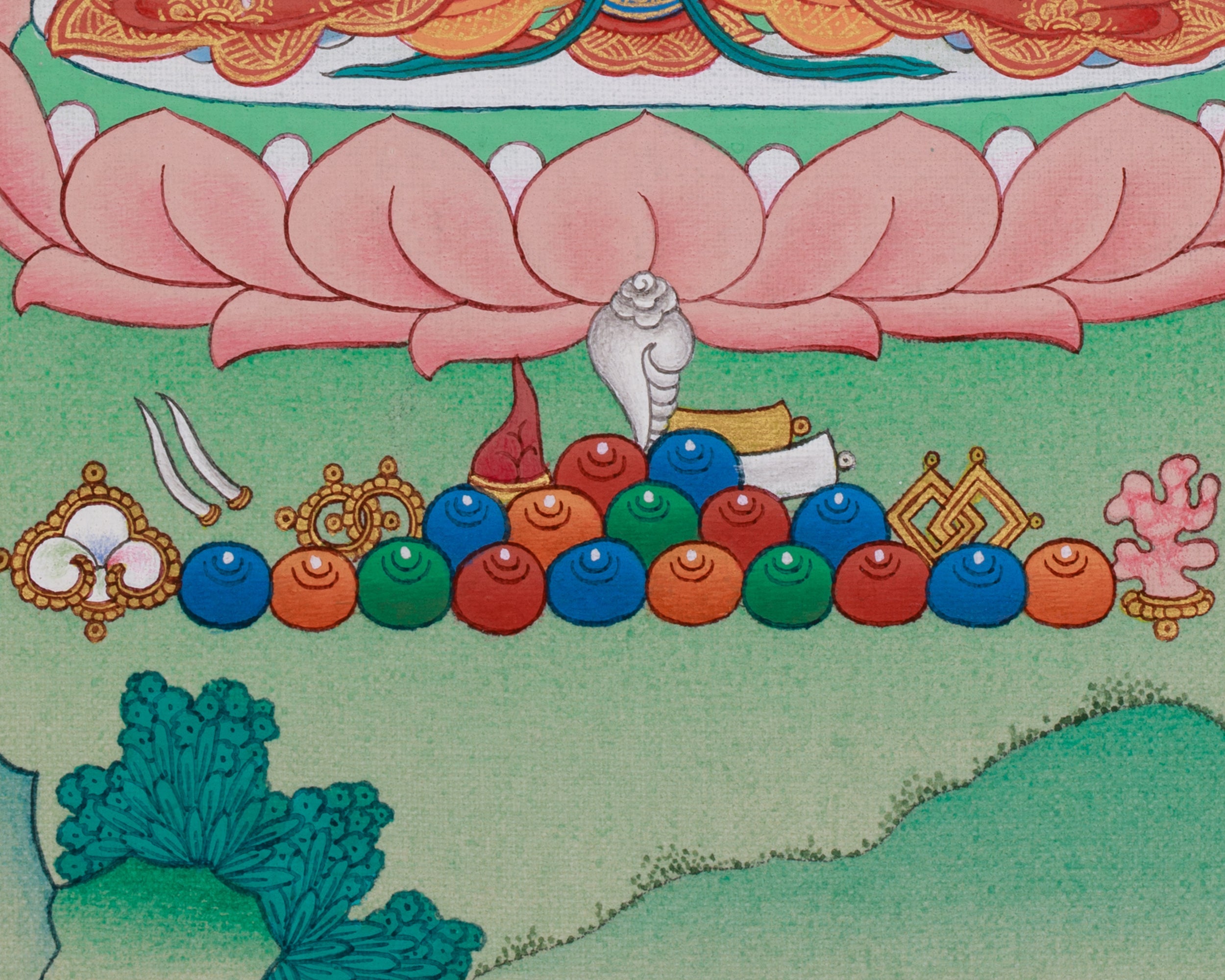 Tibetan White Tara Art | The Seven-Eyed Goddess | Sita Tara