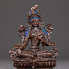 Handmade Mother Green Tara (Shyama Tara) Statue