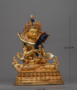 Vajrasattva with His Consort Handcrafted Statue | Symbol of Purity and Unity Artwork