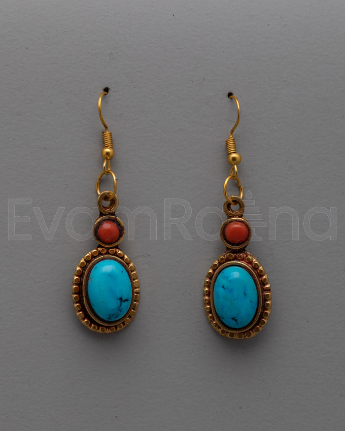 Coral Gemstone Earrings | Perfect Blend of Traditional Craftsmanship and Modern Elegance