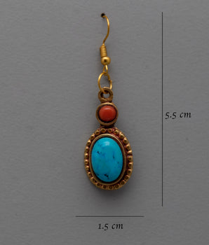 Coral Gemstone Earrings | Perfect Blend of Traditional Craftsmanship and Modern Elegance