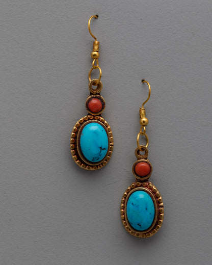 Coral Gemstone Earrings | Perfect Blend of Traditional Craftsmanship and Modern Elegance