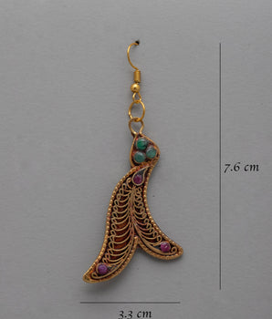 Elegant Semi Precious Gemstone Earrings | Artisan Elegance for Any Occasion