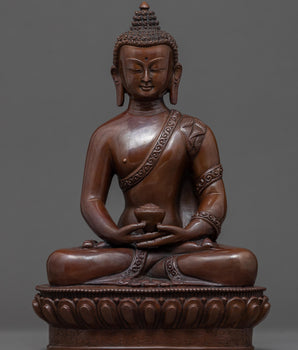 Amitabha Buddha Copper Sculpture