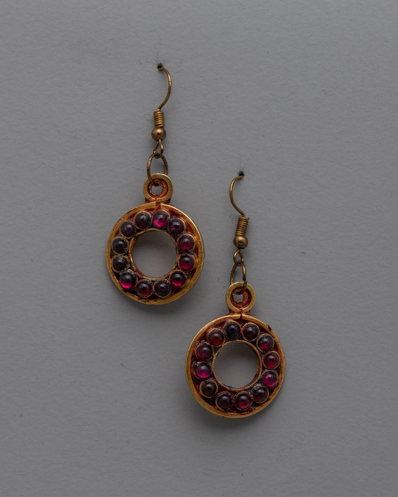 Garnet Earrings Set | Beautifully Handcrafted Jewelry