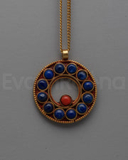 Lapis Lazuli Gold Pendant
