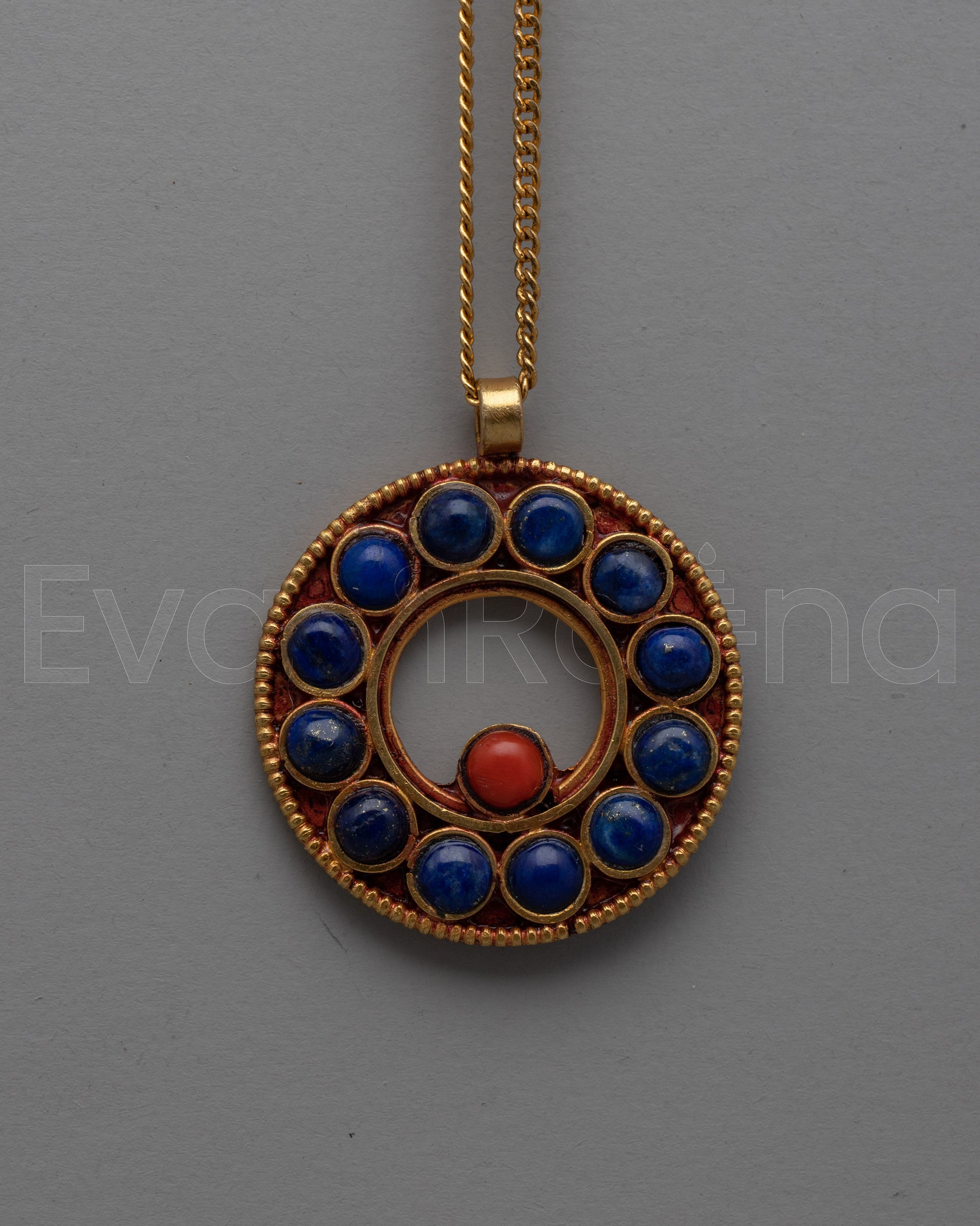 Lapis Lazuli Gold Pendant