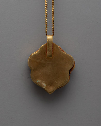 Handmade Copper Pendant | Electro Gold Plated for a Luxurious Look