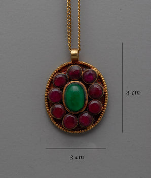 Copper Pendant Ruby | Elevate Your Style with a Touch of Luxury