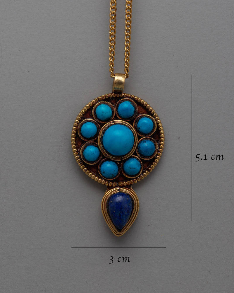 Turquoise Gemstone Pendant | The Ultimate Accessory for Effortless Glamour