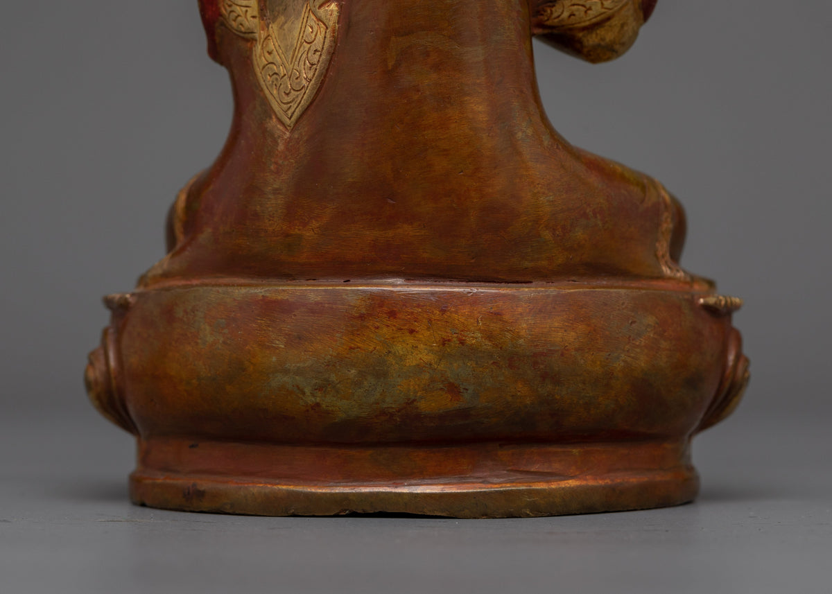 Tsong Khapa with Two Disciples Statue | Embodiment of Wisdom and Spiritual Guidance