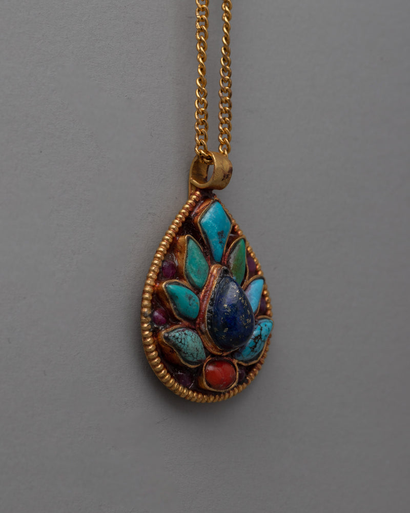 Tibetan Copper Locket | Exquisite Pendant with Handcrafted Detailing