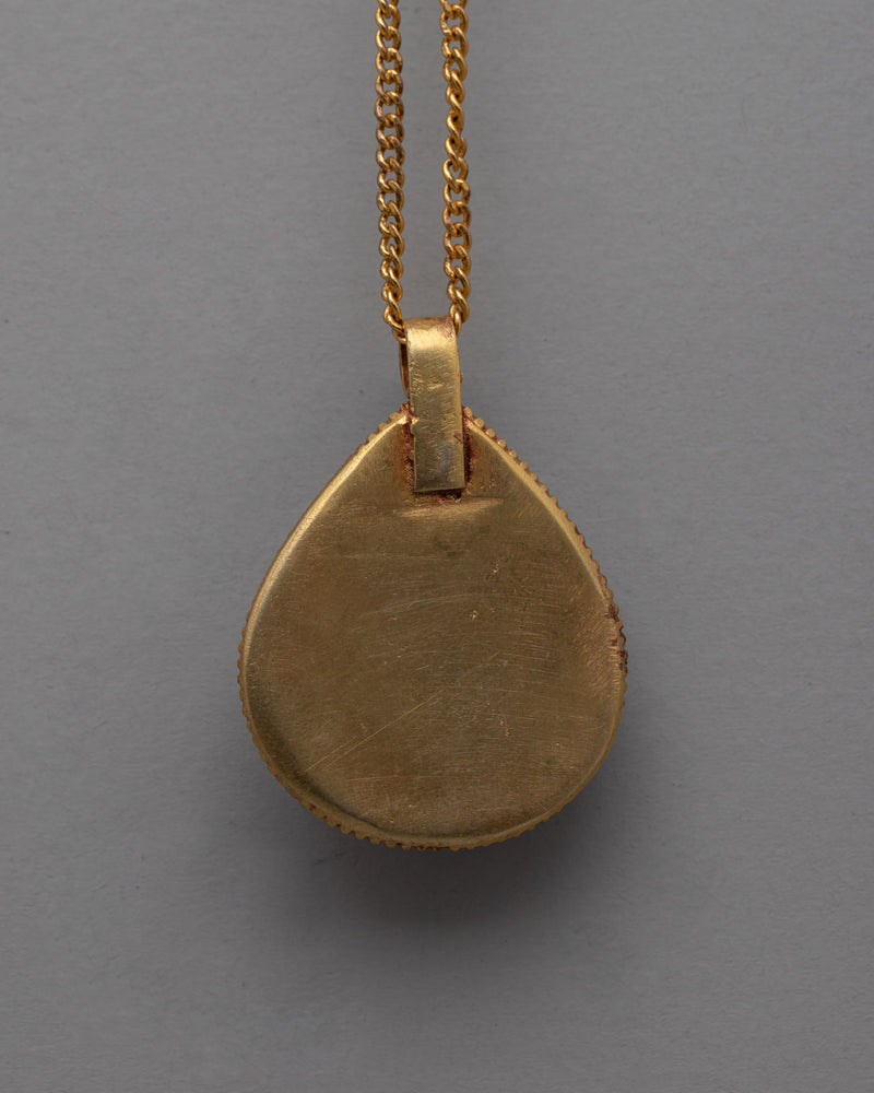 Tibetan Copper Locket | Exquisite Pendant with Handcrafted Detailing