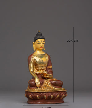 Radiant Shakyamuni Buddha Handmade Art
