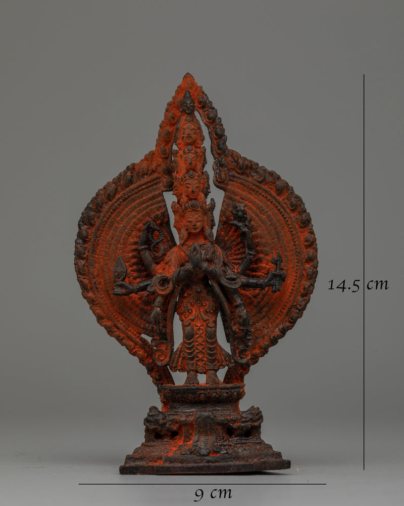 1000 Arm Chenrezig Statue | Stunning Brass Buddhist Art Piece