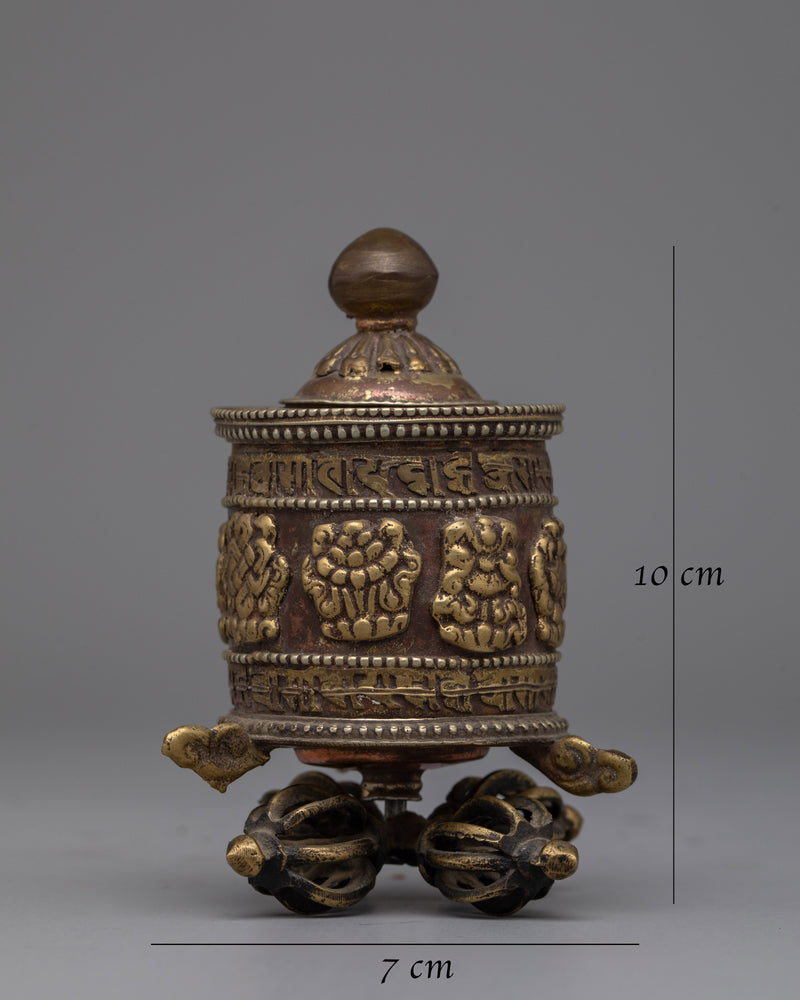 Buddhist Nepal Prayer Wheel | Enhance Your Mantra Practice with Authentic Craftsmanship