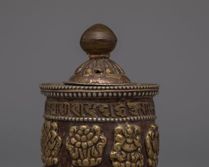 Buddhist Nepal Prayer Wheel | Enhance Your Mantra Practice with Authentic Craftsmanship