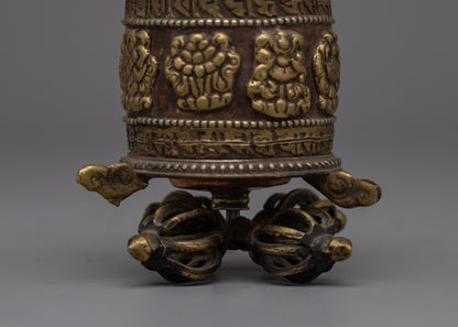 Buddhist Nepal Prayer Wheel | Enhance Your Mantra Practice with Authentic Craftsmanship