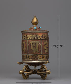 Tibet Prayer Wheel | Perfect for Enhancing Meditation and Inner Peace
