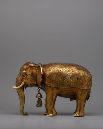 Elephant Pair Statue | Ideal Gift for Housewarmings and Special Occasions