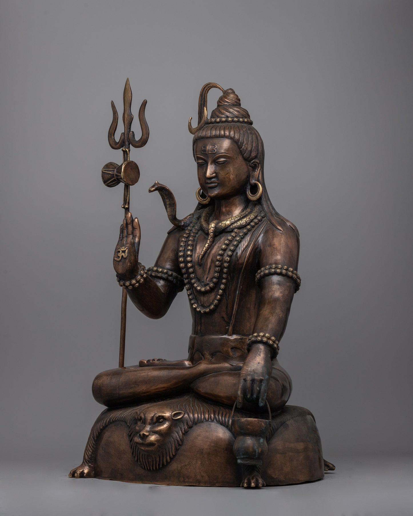 Handcrafted Shiva Statue  | Majestic Brass Sculpture of the Divine