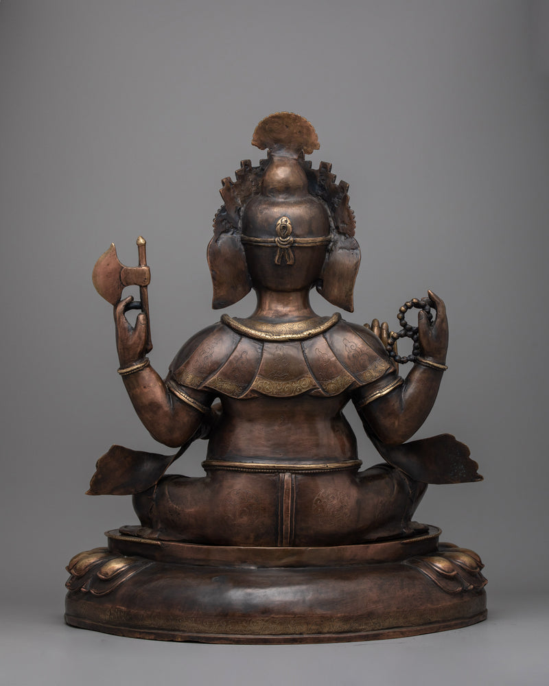 Handcrafted Lord Ganesh Statue | Traditional Hindu Deity Sculpture