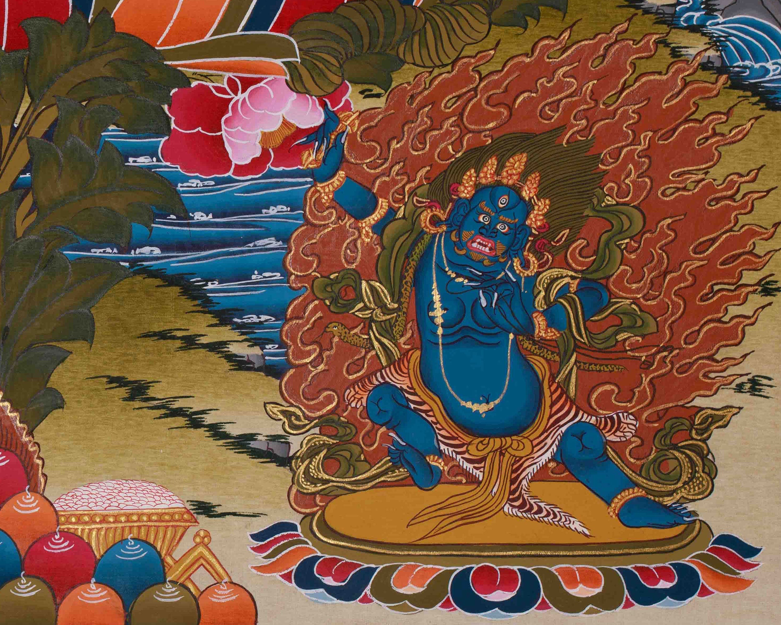 Chenrezig Bodhisattva Art | Hand Painted Avalokiteshvara Compassion Thangka
