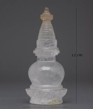 Crystal Stupa Tower | Beautifully Crafted Tibetan Symbol