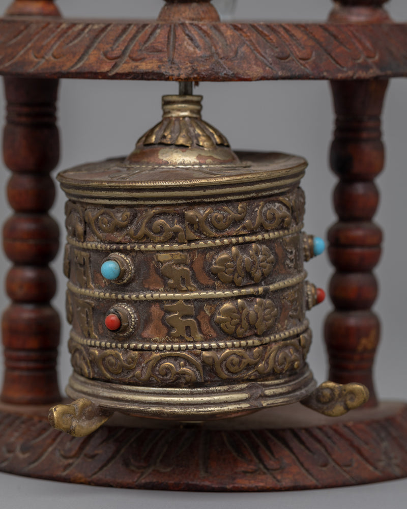 Wooden Prayer Wheel Nepal | Handcrafted in Nepal for a Genuine Spiritual Experience