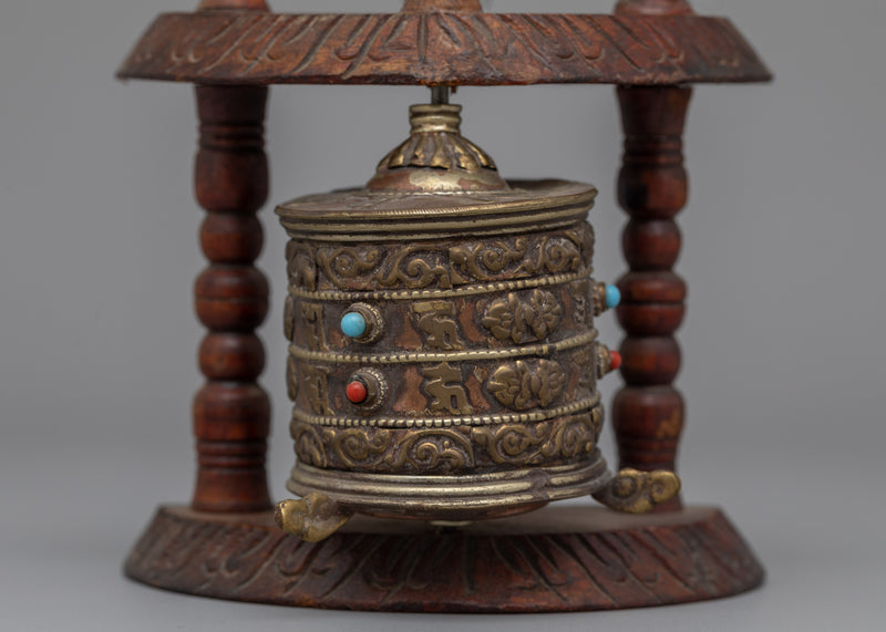 Wooden Prayer Wheel Nepal | Handcrafted in Nepal for a Genuine Spiritual Experience