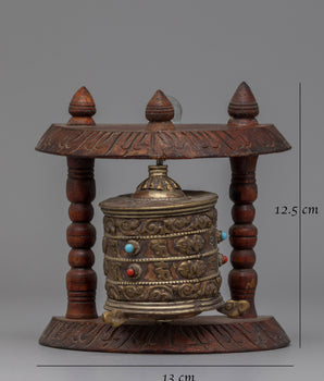 Wooden Prayer Wheel Nepal | Handcrafted in Nepal for a Genuine Spiritual Experience