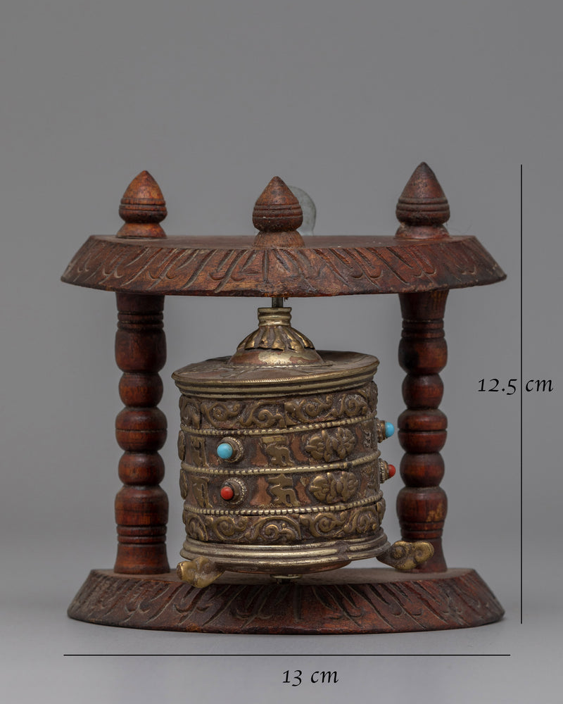 Wooden Prayer Wheel Nepal | Handcrafted in Nepal for a Genuine Spiritual Experience