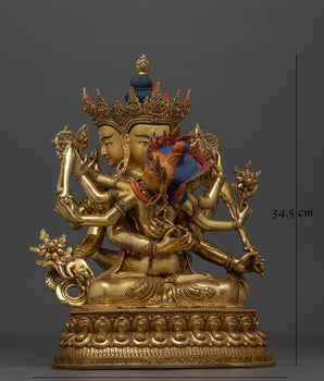 Akshobyarajra Handcrafted Statue | Embodiment of Unshakable Peace and Wisdom
