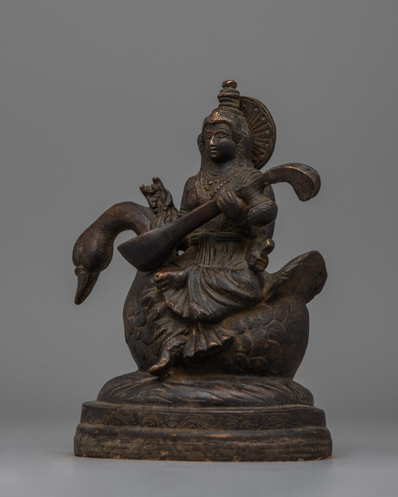 Saraswoti Statue | Sacred Hindu Goddess Sculpture