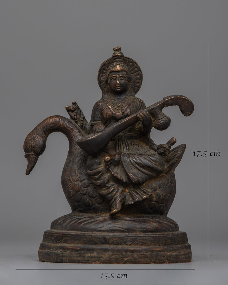 Saraswoti Statue | Sacred Hindu Goddess Sculpture