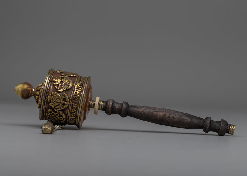 25cm" Handheld Prayer Wheel | Perfect Gift for Meditation Enthusiasts and Spiritual Seeker