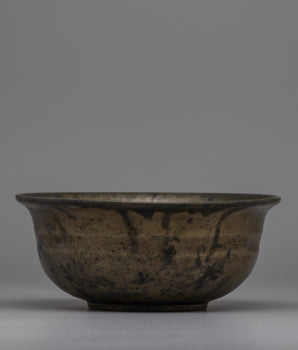 Decorative Tibetan Bronze Bowl 