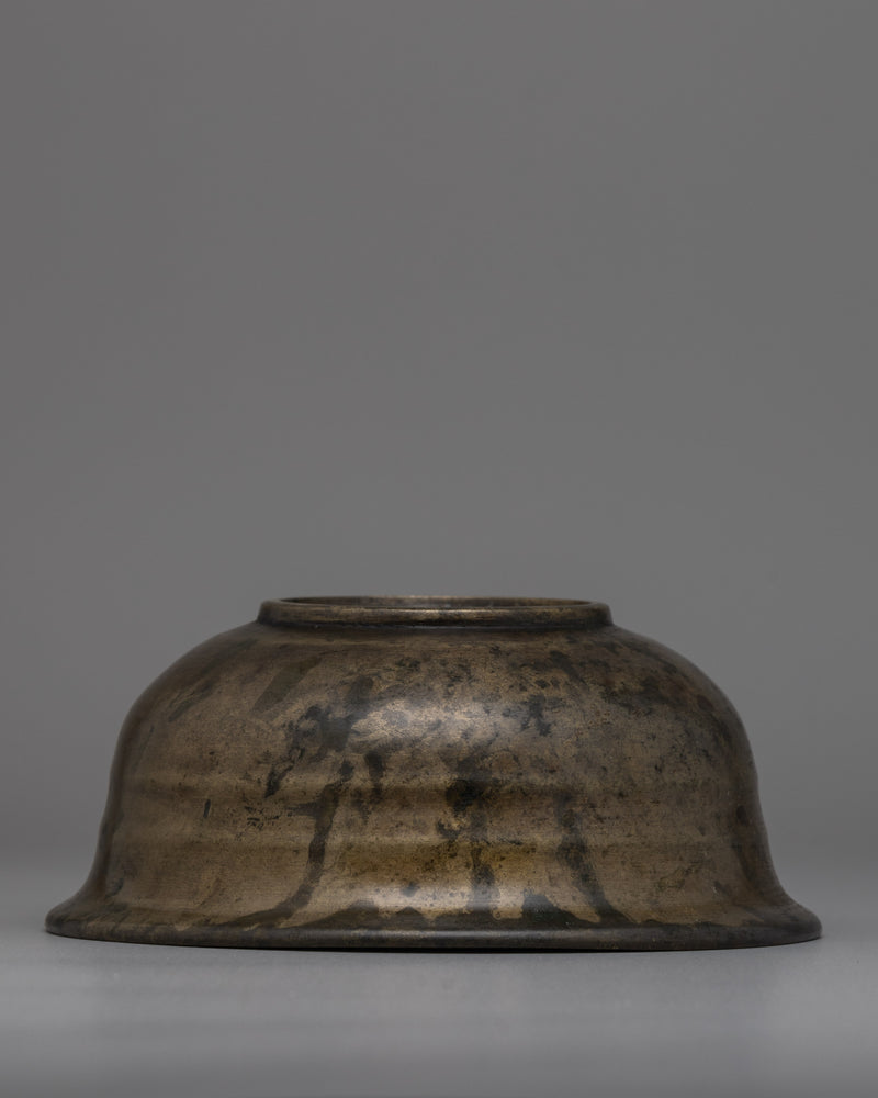 Decorative Tibetan Bronze Bowl | Perfect for Altar and Home Decor