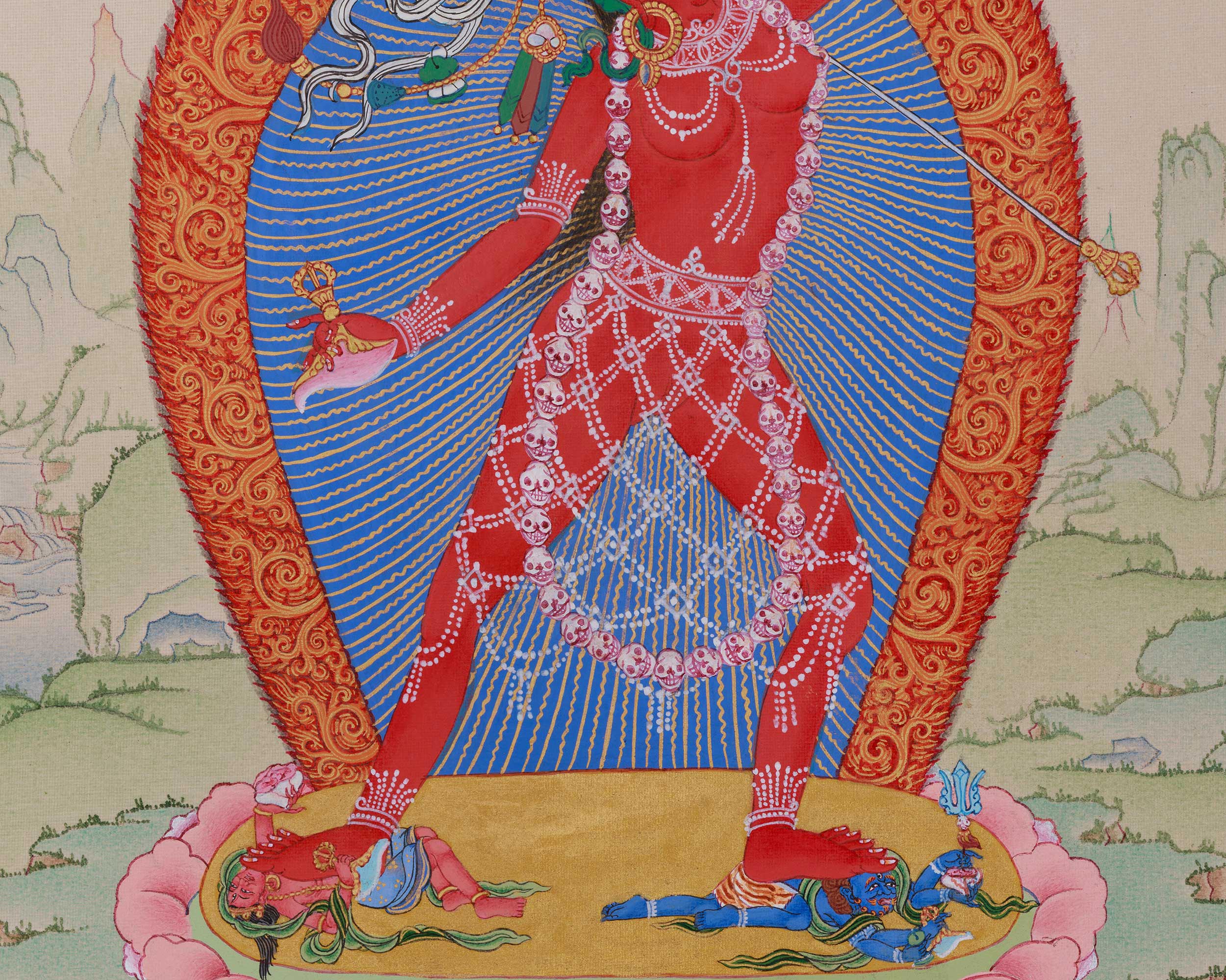 Fierce Vajrayogini Dakini Painting | The Divine Goddess of Wisdom and Power