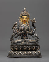 chenrezig-silver-plated-figurine