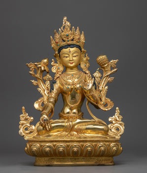 white-tara-copper-sculpture