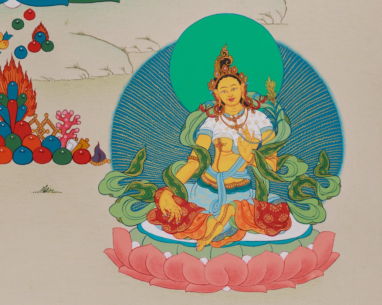 The Wealth Deities of Buddhism: Namtoshe, Jambala & Vasudhara