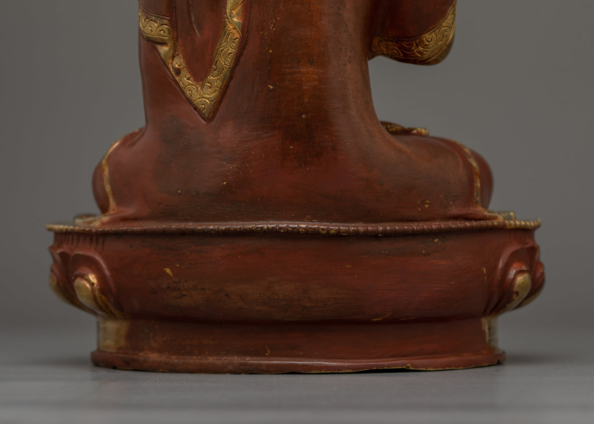 Buddha Vairocana Oxidized Statue | Embodiment of Universal Enlightenment