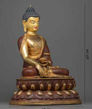 Buddha Shakyamuni Copper Statue