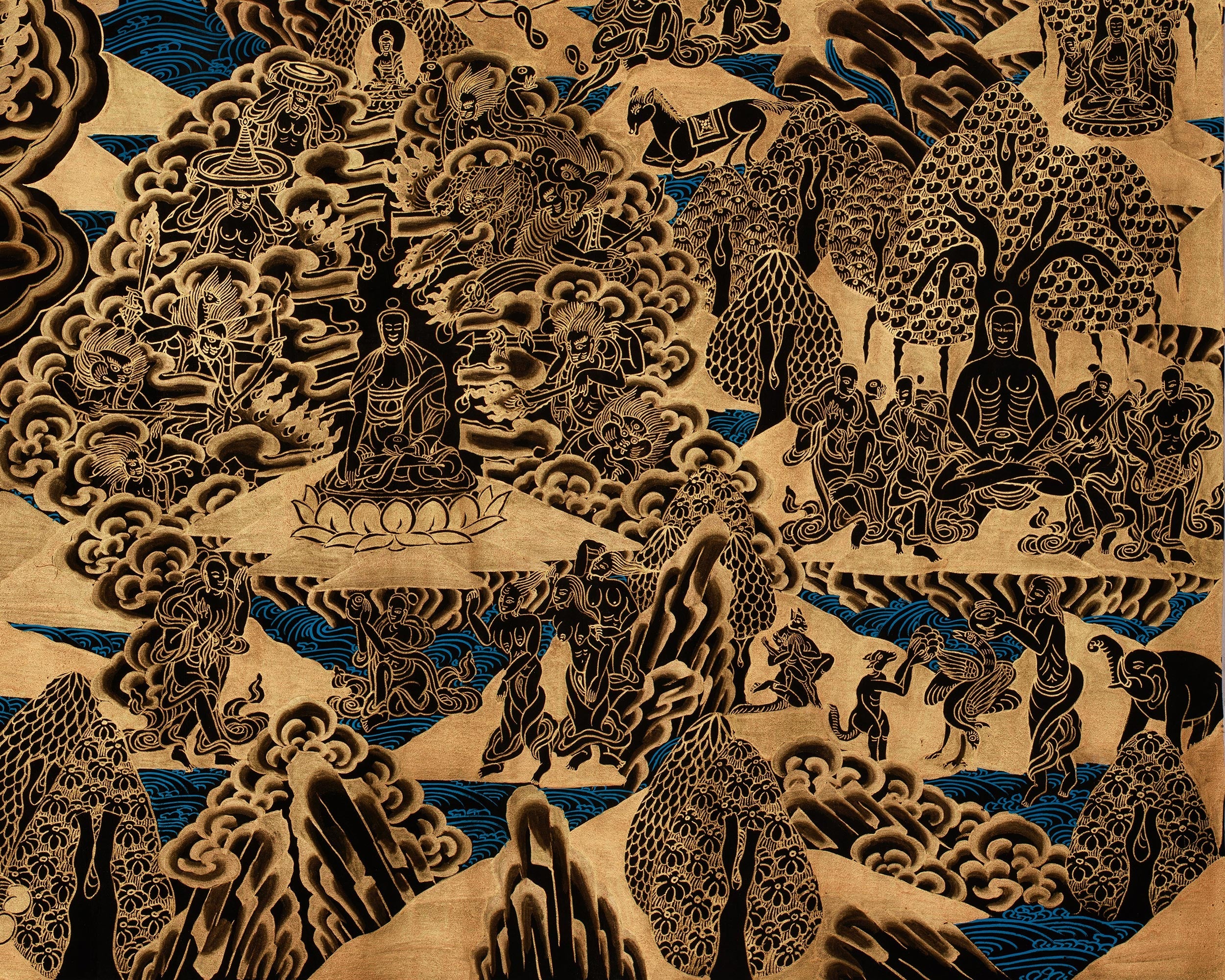 Buddha’s Life Story Thangka | A Timeless Representation of Spiritual Transformation