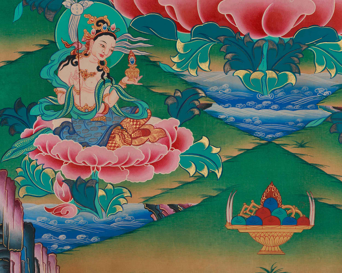 Spiritual Thangka Of Guru Rinpoche | Guru Padmasambhava