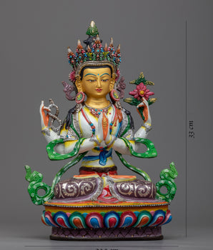 Buddha of Compassion Chenrezig | Invoke Compassion with Chenrezig Statue
