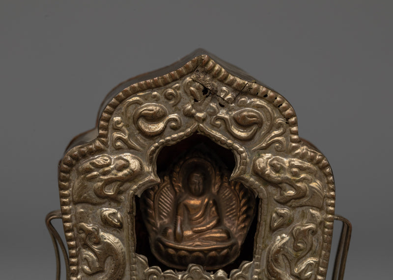 Handcrafted Tibetan Ghau Box | Sacred Buddhist Amulet Holder