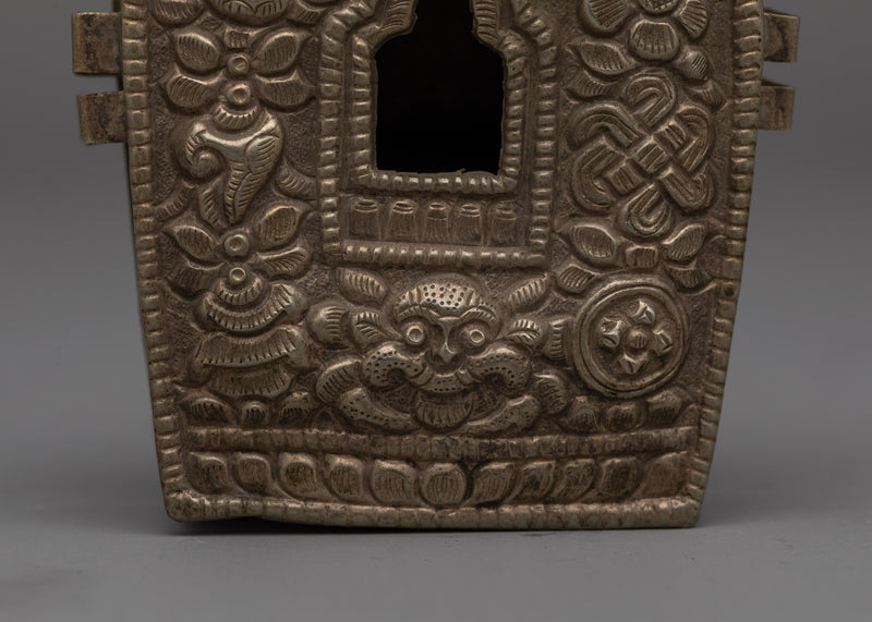 Tibetan Handcrafted Ghau Box | Sacred Buddhist Amulet Holder